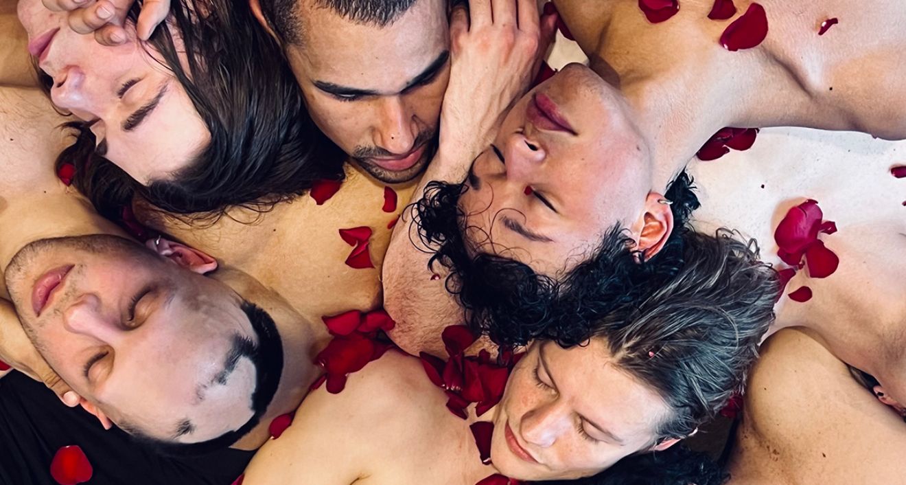 Dancers from Hari Krishnan, professor of Dance, Feminist, Gender, and Sexuality Studies, and Global South Asian studies, and inDANCE’s “ROWDIES IN LOVE” performance, which will debut at Wesleyan on Dec. 6. (Photo courtesy of Hari Krishnan)