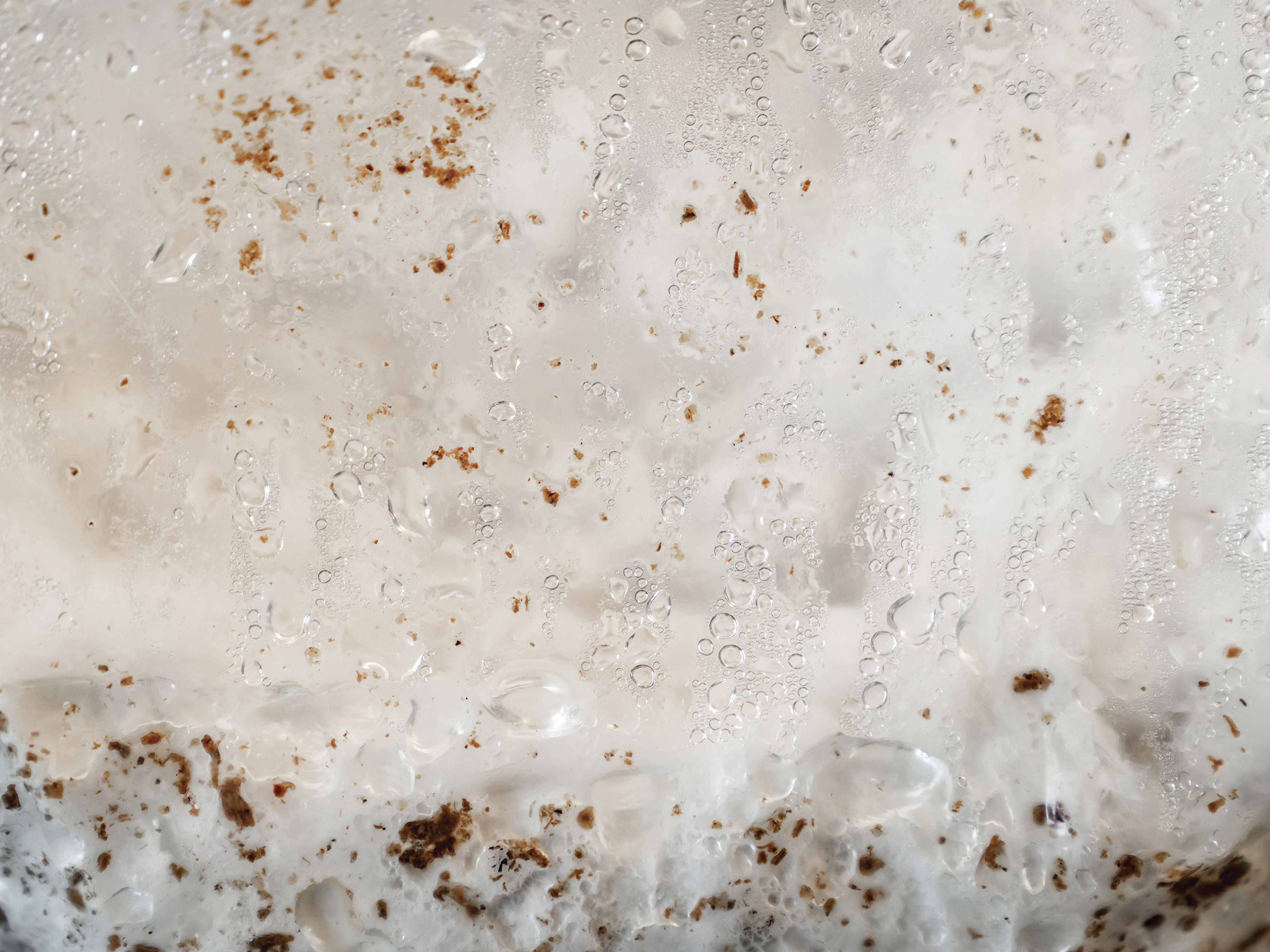 white foamy material