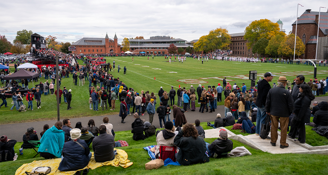 Families tailgating during Homecoming weekend 2026.